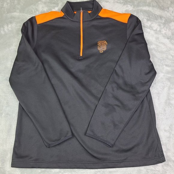 San Francisco Giants Men's Sz XL 1/4‎ Zip Pullover Shirt MLB Genuine Merchandise - Picture 1 of 8